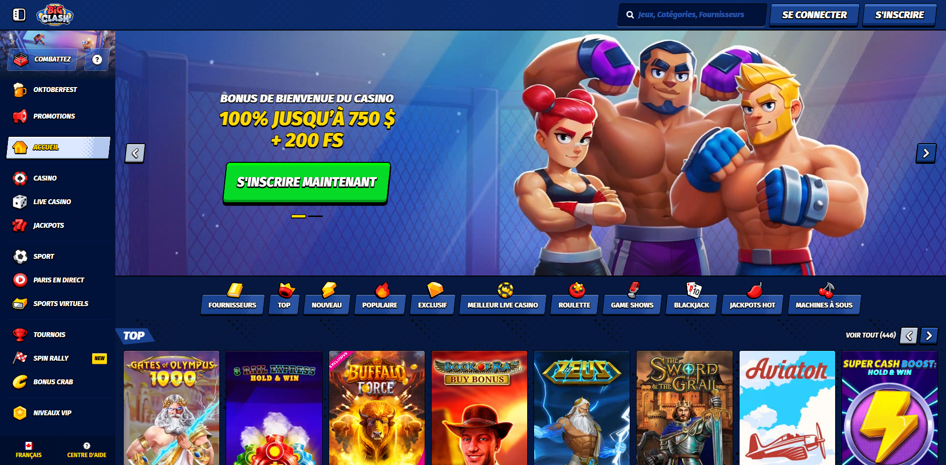 BigClash Casino Jeux en Ligne
